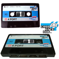 Retro Cassette Tape USB Hub