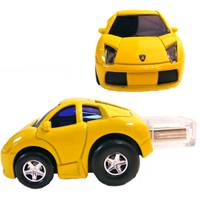 Yellow USB Lamborghini Memory Stick - 1 Gig